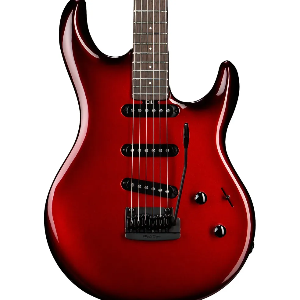 Ernie Ball Music Man Luke 4 SSS Electric Guitar Scoville Red