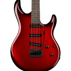 Ernie Ball Music Man Luke 4 SSS Electric Guitar Scoville Red