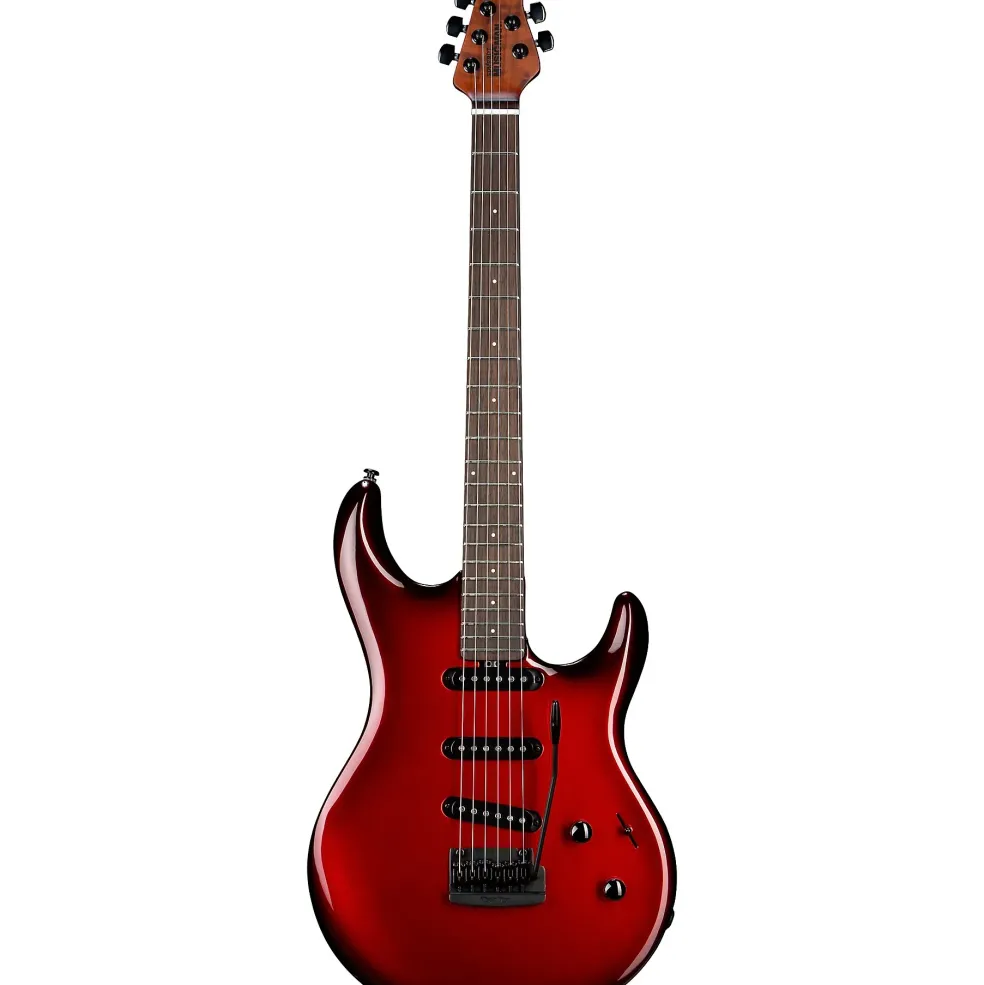 Ernie Ball Music Man Luke 4 SSS Electric Guitar Scoville Red