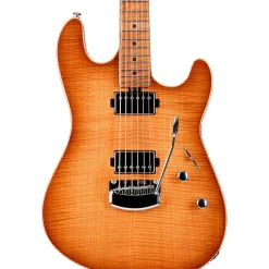 Ernie Ball Music Man Sabre HH Maple Fingerboard Electric Guitar Honey Suckle