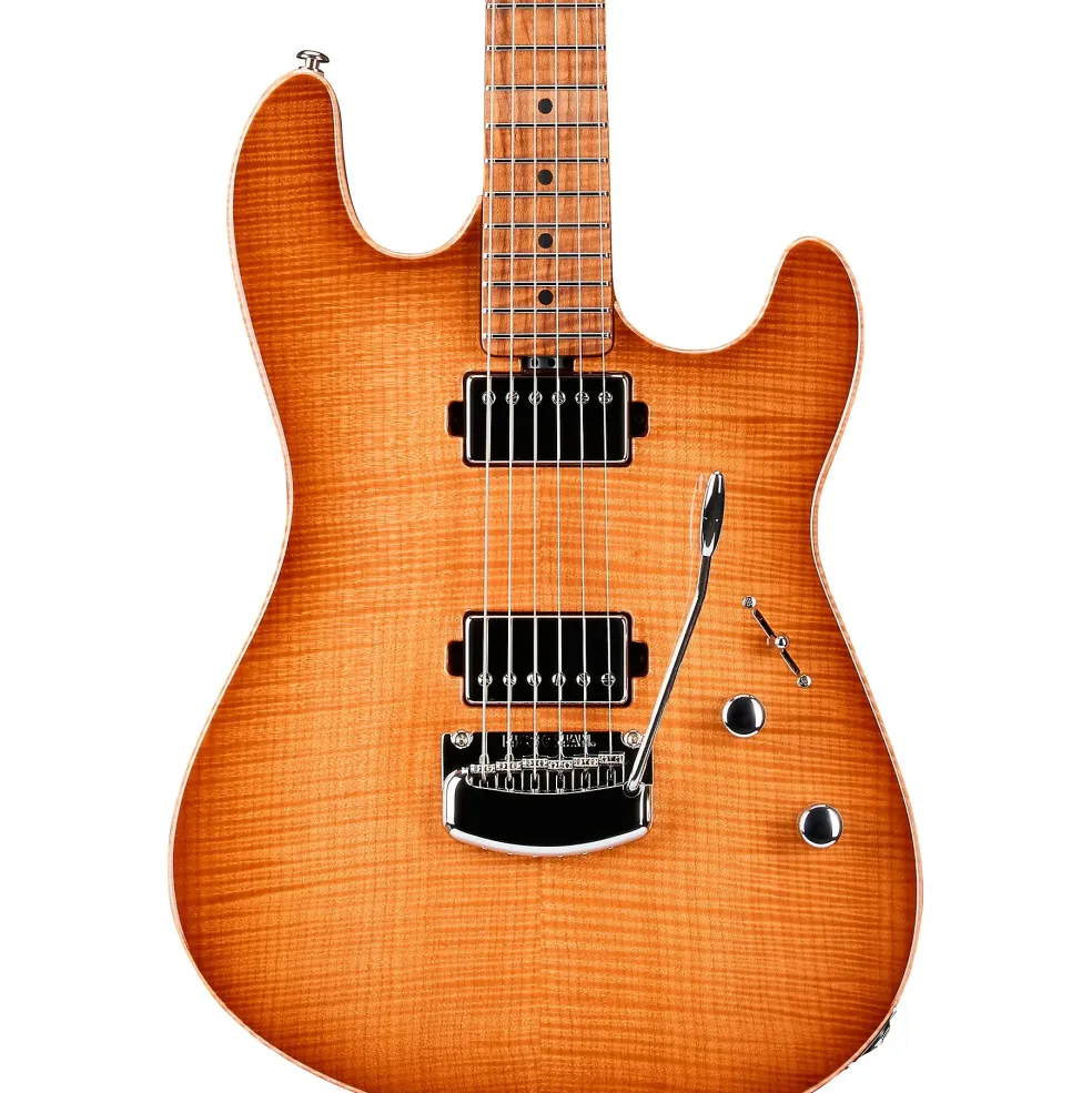 Ernie Ball Music Man Sabre HH Maple Fingerboard Electric Guitar Honey Suckle