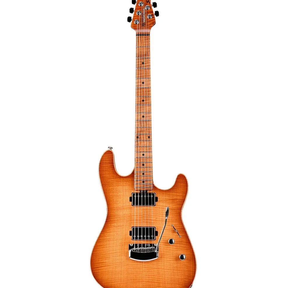 Ernie Ball Music Man Sabre HH Maple Fingerboard Electric Guitar Honey Suckle