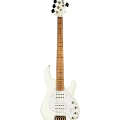 Ernie Ball Music Man StingRay5 Special HH 5-String Electric Bass Guitar Ivory White