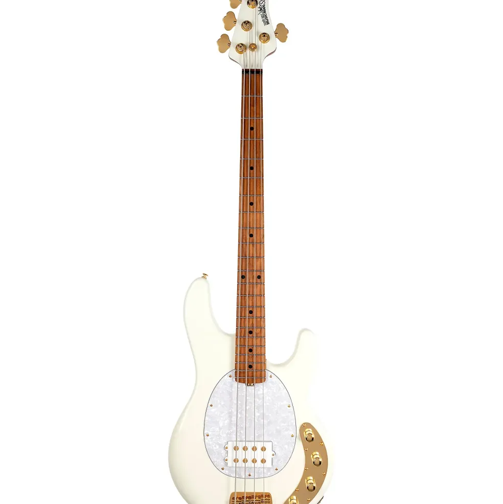 Ernie Ball Music Man StingRay Special H Electric Bass Guitar Ivory White