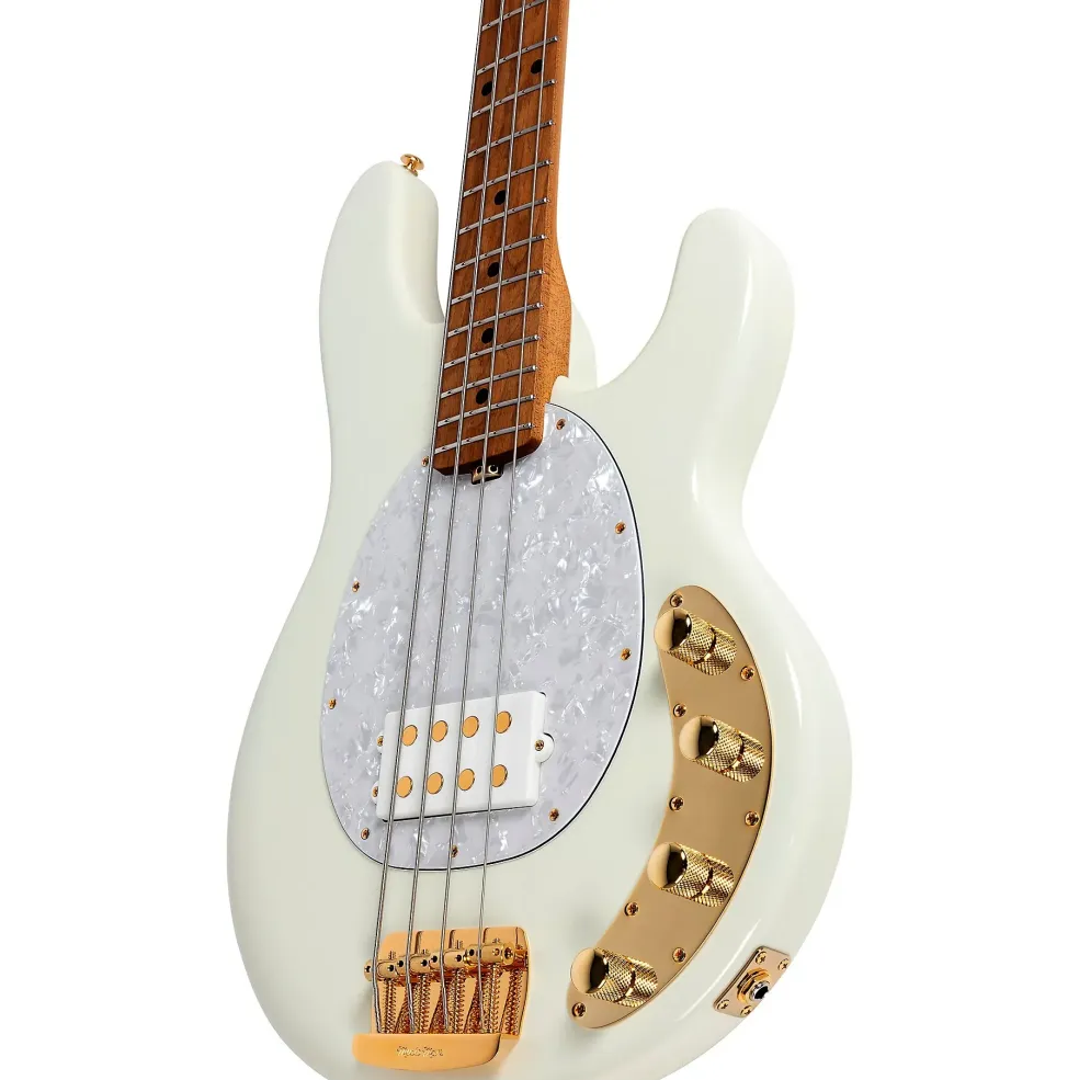 Ernie Ball Music Man StingRay Special H Electric Bass Guitar Ivory White