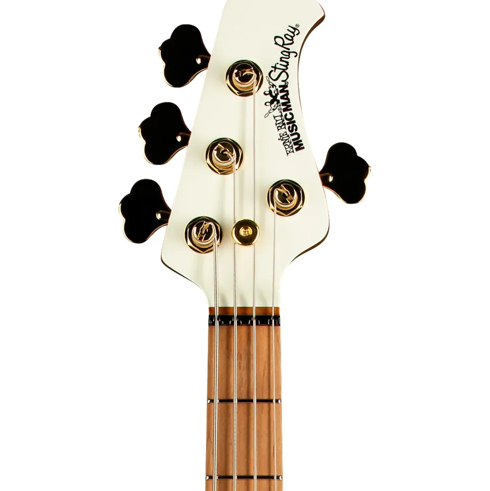 Ernie Ball Music Man StingRay Special H Electric Bass Guitar Ivory White