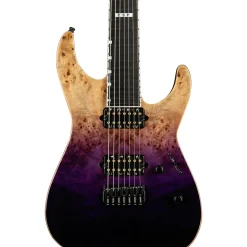 ESP E-II M-II 7 NT Electric Guitar See-Thru Purple