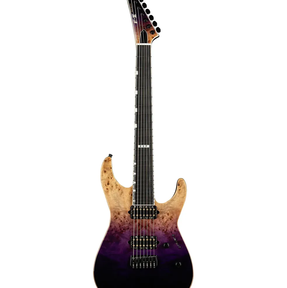 ESP E-II M-II 7 NT Electric Guitar See-Thru Purple