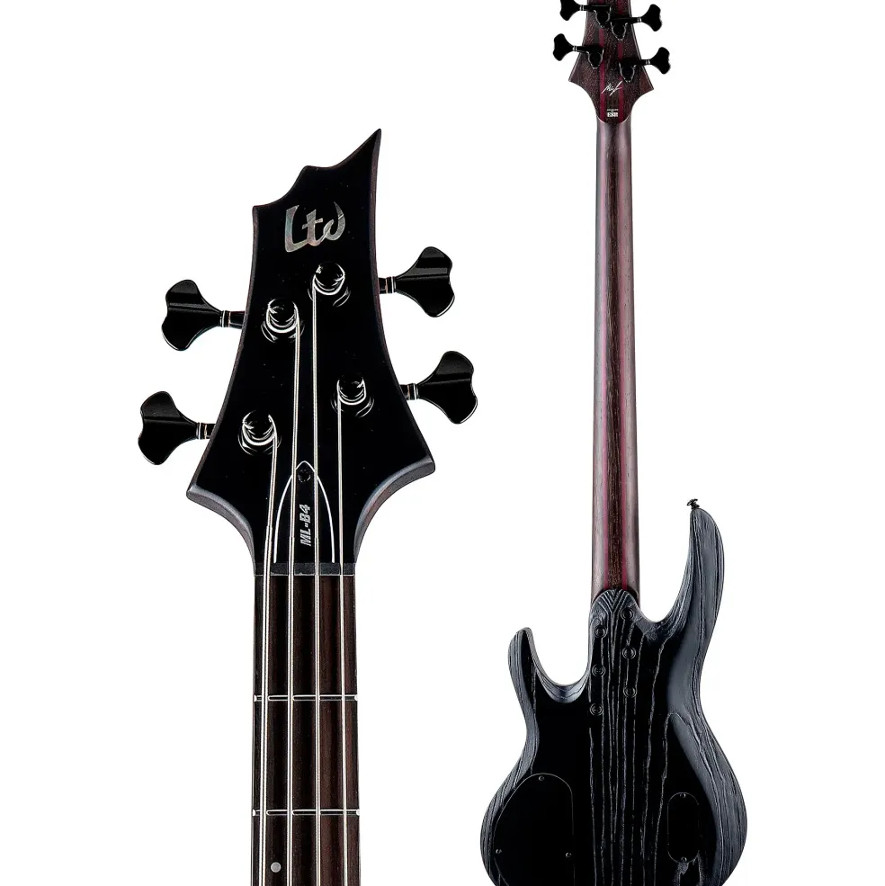 ESP LTD Mike Leon B-4 Electric Bass Guitar Black Blast