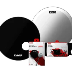 Evans EQ3 System Pack 22" Bass Drum Head Set Black