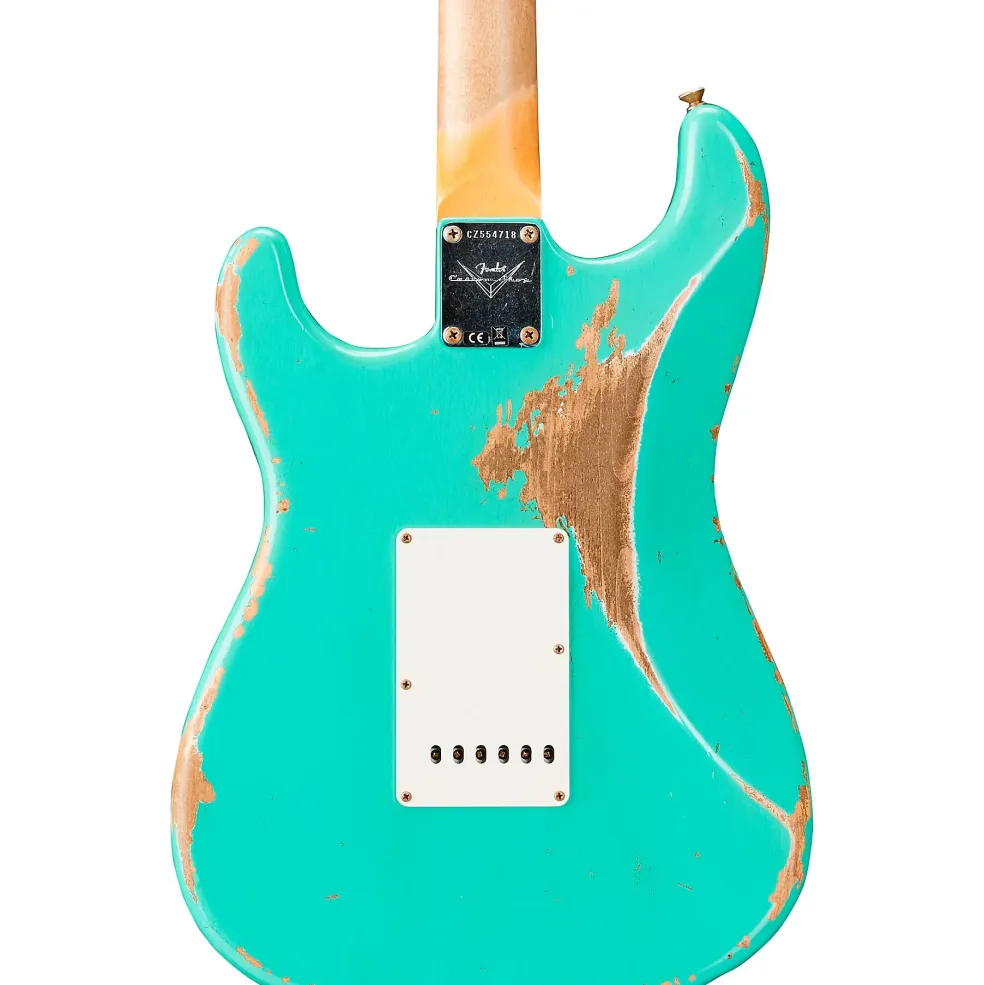 Fender Custom Shop 1967 Stratocaster Heavy Relic Electric Guitar Aged Sea Foam Green