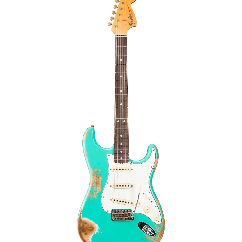 Fender Custom Shop 1967 Stratocaster Heavy Relic Electric Guitar Aged Sea Foam Green