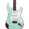 Fender Custom Shop 1967 Stratocaster Limited-Edition Heavy Relic Electric Guitar Aged Surf Green over 3-Color Sunburst