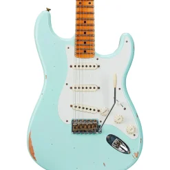 Fender Custom Shop '58 Stratocaster Relic Electric Guitar Super Faded Aged Surf Green