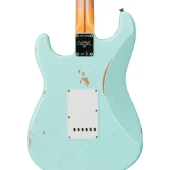 Fender Custom Shop '58 Stratocaster Relic Electric Guitar Super Faded Aged Surf Green