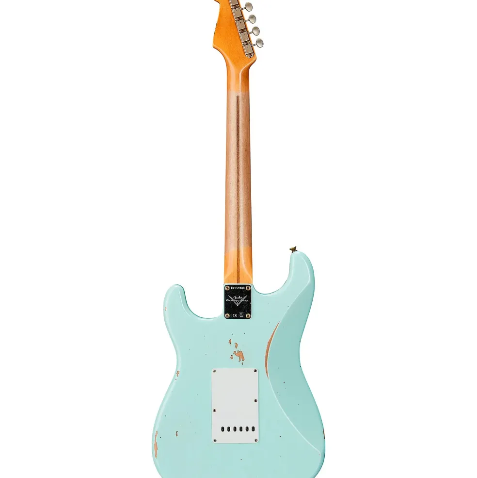 Fender Custom Shop '58 Stratocaster Relic Electric Guitar Super Faded Aged Surf Green