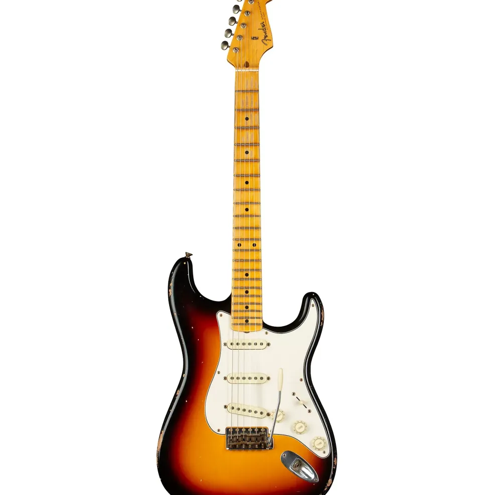 Fender Custom Shop 1958 Stratocaster Journeyman Relic Electric Guitar Masterbuilt by Todd Krause 3-Color Sunburst