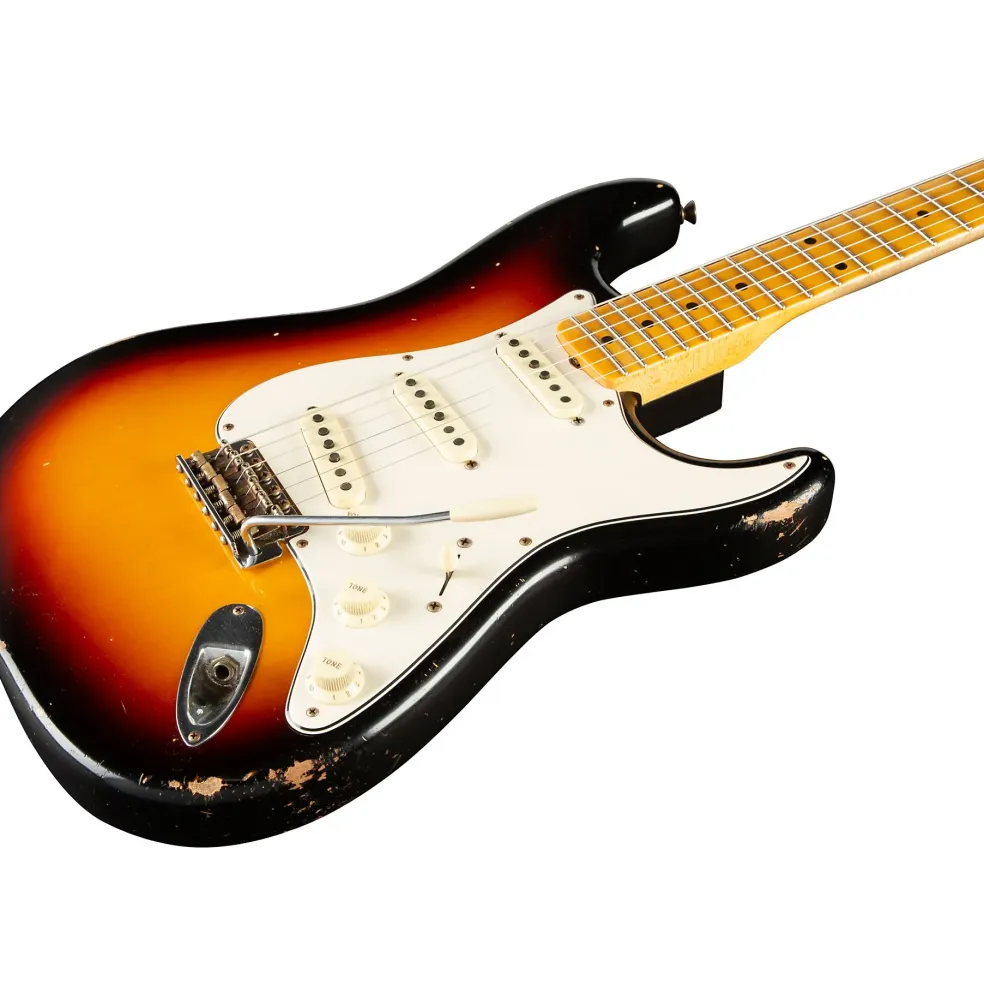 Fender Custom Shop 1958 Stratocaster Journeyman Relic Electric Guitar Masterbuilt by Todd Krause 3-Color Sunburst