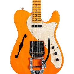 Fender Custom Shop '68 Telecaster Thinline Journeyman Relic Vintage Kalamazoo Mahogany Electric Guitar Aged Natural
