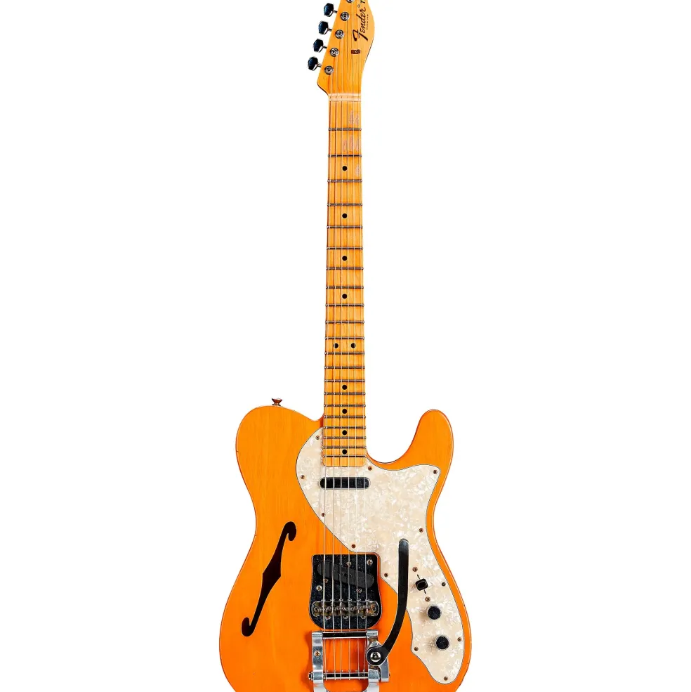 Fender Custom Shop '68 Telecaster Thinline Journeyman Relic Vintage Kalamazoo Mahogany Electric Guitar Aged Natural