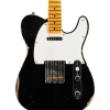 Fender Custom Shop '59 Telecaster Custom Relic Maple Electric Guitar Aged Black