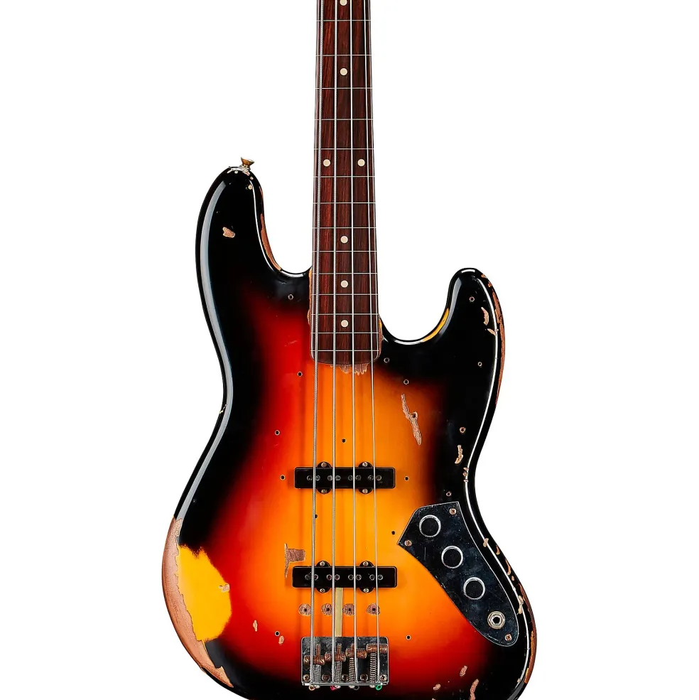 Fender Custom Shop Jaco Pastorius Tribute Relic Jazz Bass 3-Color Sunburst