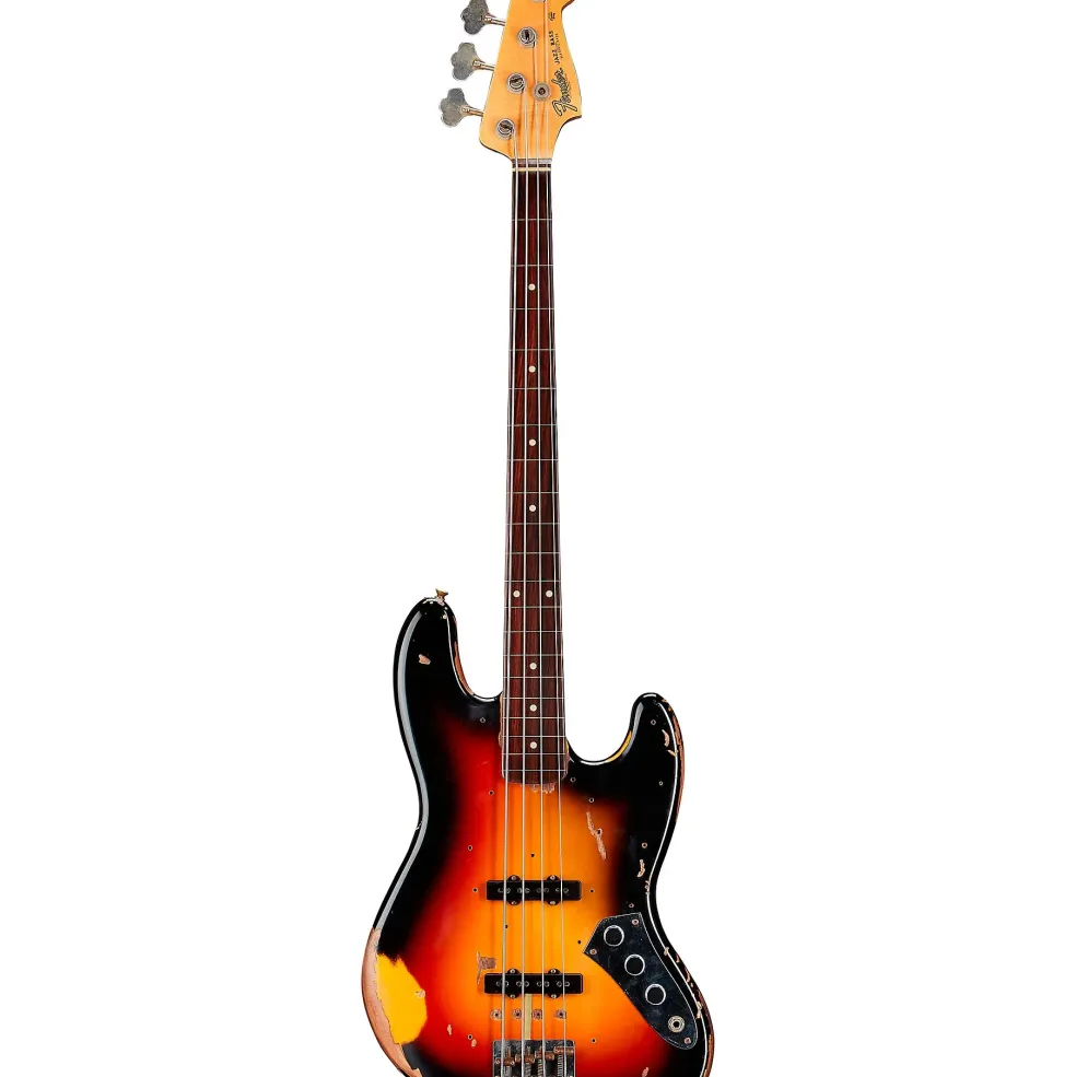 Fender Custom Shop Jaco Pastorius Tribute Relic Jazz Bass 3-Color Sunburst