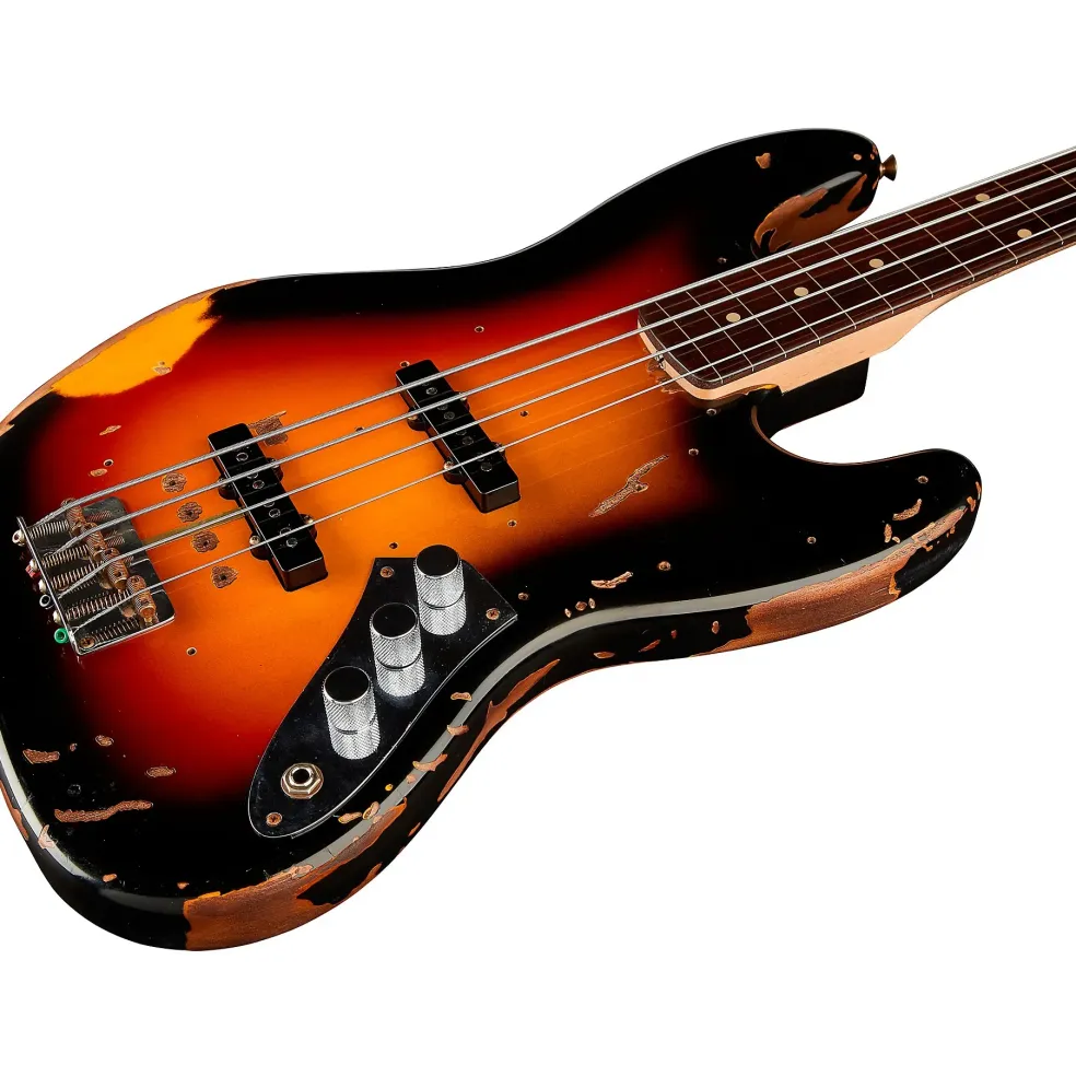 Fender Custom Shop Jaco Pastorius Tribute Relic Jazz Bass 3-Color Sunburst