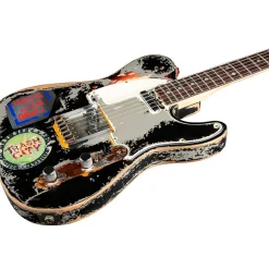 Fender Custom Shop Joe Strummer Telecaster Limited-Edition Electric Guitar Masterbuilt By Paul Waller Aged Black over 3-Color Sunburst