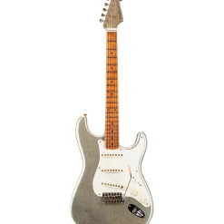 Fender Custom Shop Limited-Edition Platinum Anniversary '50s Stratocaster Journeyman Relic Electric Guitar Aged Silver Sparkle