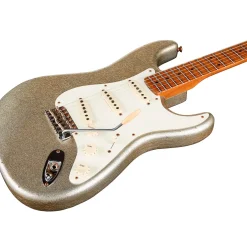 Fender Custom Shop Limited-Edition Platinum Anniversary '50s Stratocaster Journeyman Relic Electric Guitar Aged Silver Sparkle