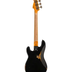 Fender Custom Shop Limited-Edition '58 Precision Bass Relic Aged Black over Chocolate 3-Color Sunburst