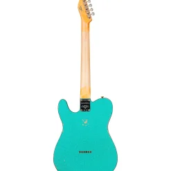 Fender Custom Shop Limited-Edition '60s Custom Telecaster Thinline Relic Maple Fingerboard Electric Guitar Aged Sea Foam Green Sparkle