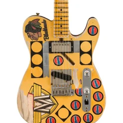 Fender Custom Shop Limited-Edition Terry Kath Telecaster Electric Guitar Masterbuilt By Dennis Galuszka Aged Vintage White