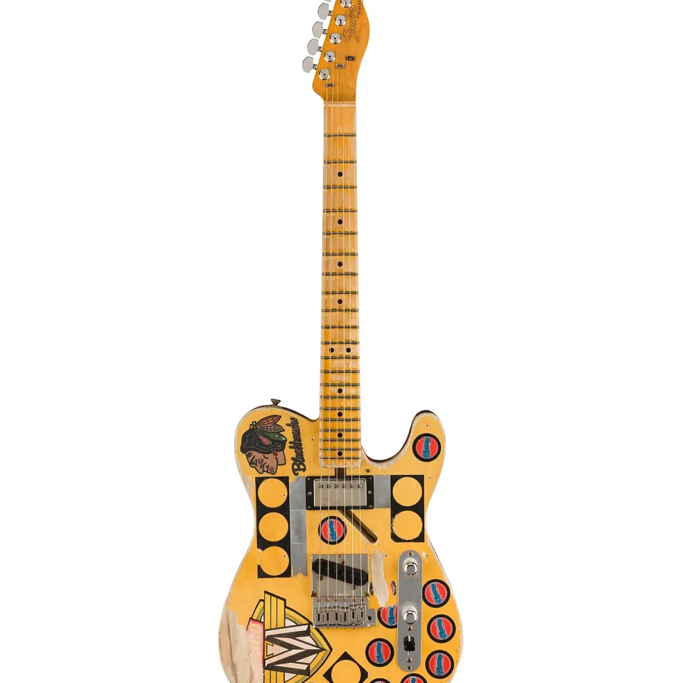 Fender Custom Shop Limited-Edition Terry Kath Telecaster Electric Guitar Masterbuilt By Dennis Galuszka Aged Vintage White