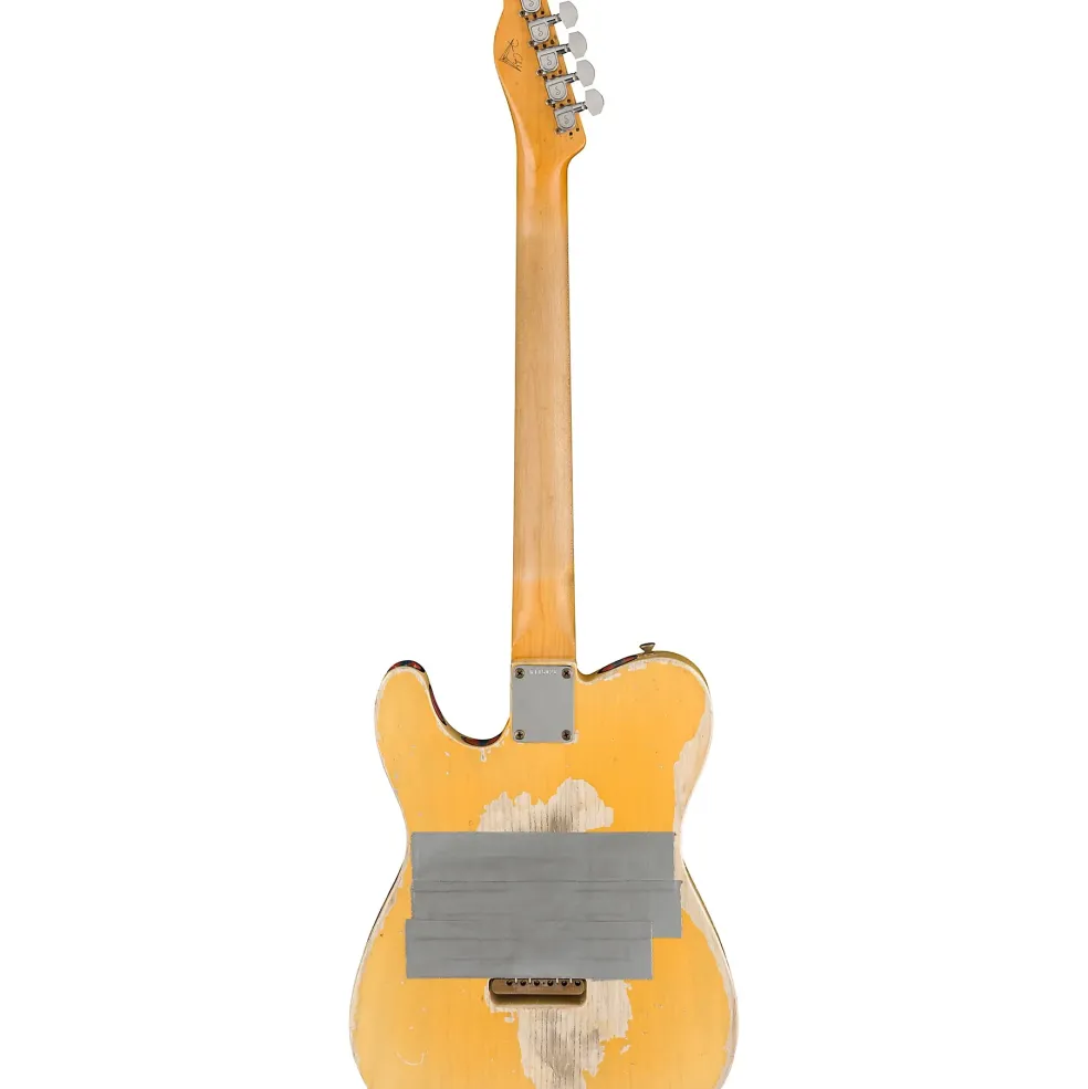 Fender Custom Shop Limited-Edition Terry Kath Telecaster Electric Guitar Masterbuilt By Dennis Galuszka Aged Vintage White