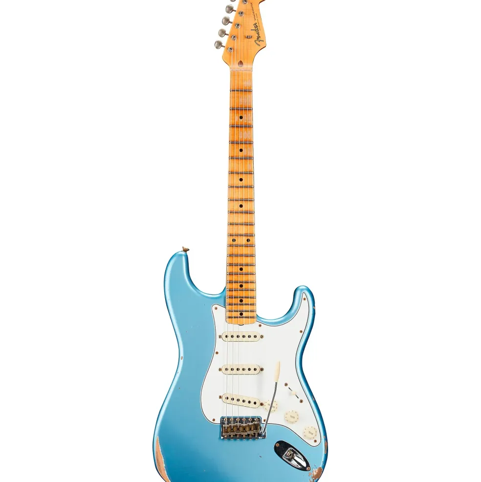 Fender Custom Shop Limited-Edition Tomatillo Stratocaster Special Relic Electric Guitar Super Faded Aged Lake Placid Blue