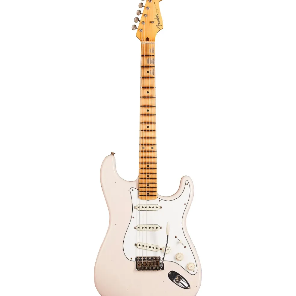 Fender Custom Shop Limited-Edition Tomatillo Stratocaster Special Journeyman Relic Electric Guitar Super Faded Aged Shell Pink