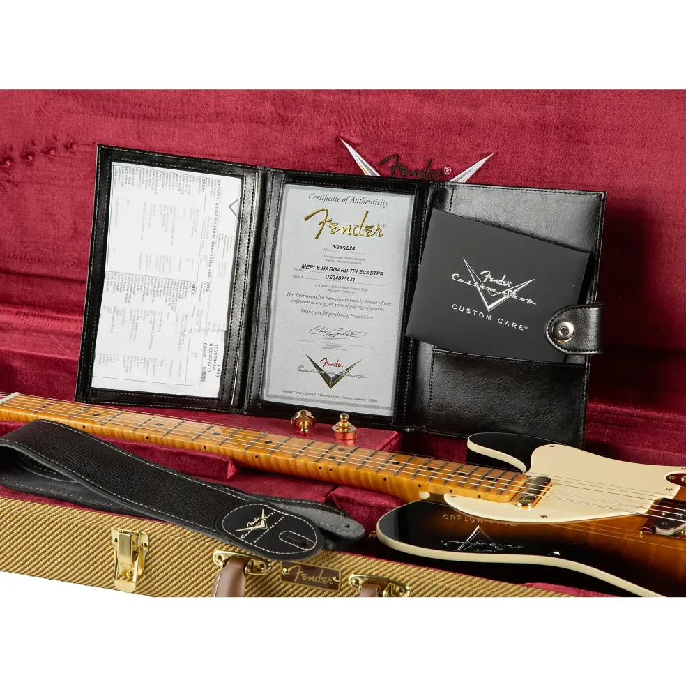 Fender Custom Shop Merle Haggard Signature Telecaster NOS Electric Guitar 2-Color Sunburst