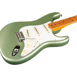 Fender Custom Shop Postmodern Stratocaster Journeyman Relic Electric Guitar With Closet Classic Hardware & Maple Fingerboard Faded Aged Sage Green Metallic