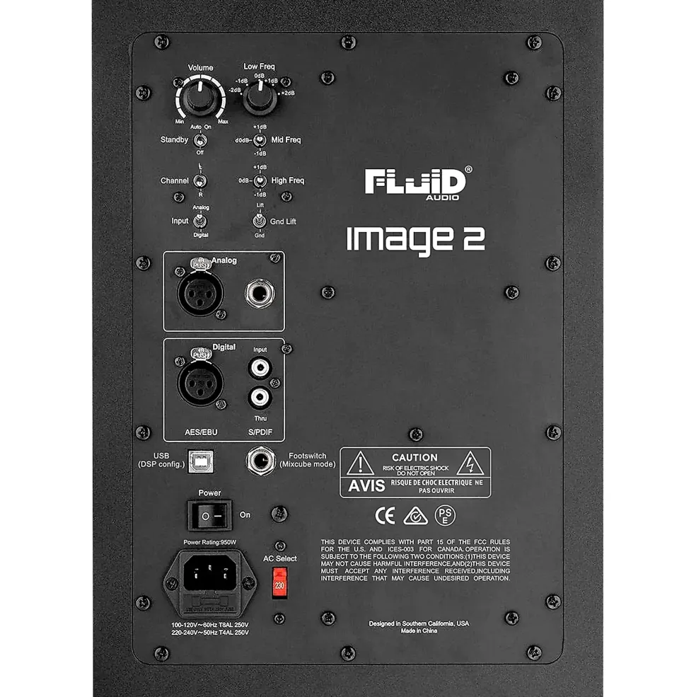Fluid Audio Image 2 8" Powered Studio Monitor (Each)