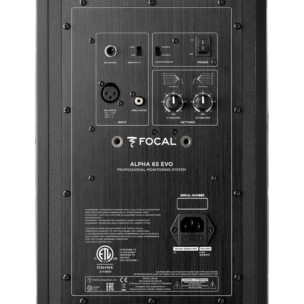 Focal Alpha 65 Evo 6.5" Powered Studio Monitor (Each)