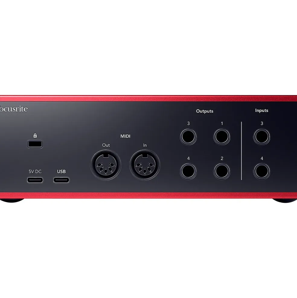 Focusrite 4i4 Gen4 with KRK ROKIT G5 Studio Monitor Pair & S10 Subwoofer (Stands & Cables Included) ROKIT 8