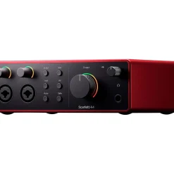 Focusrite 4i4 Gen4 with KRK ROKIT G5 Studio Monitor Pair & S10 Subwoofer (Stands & Cables Included) ROKIT 8