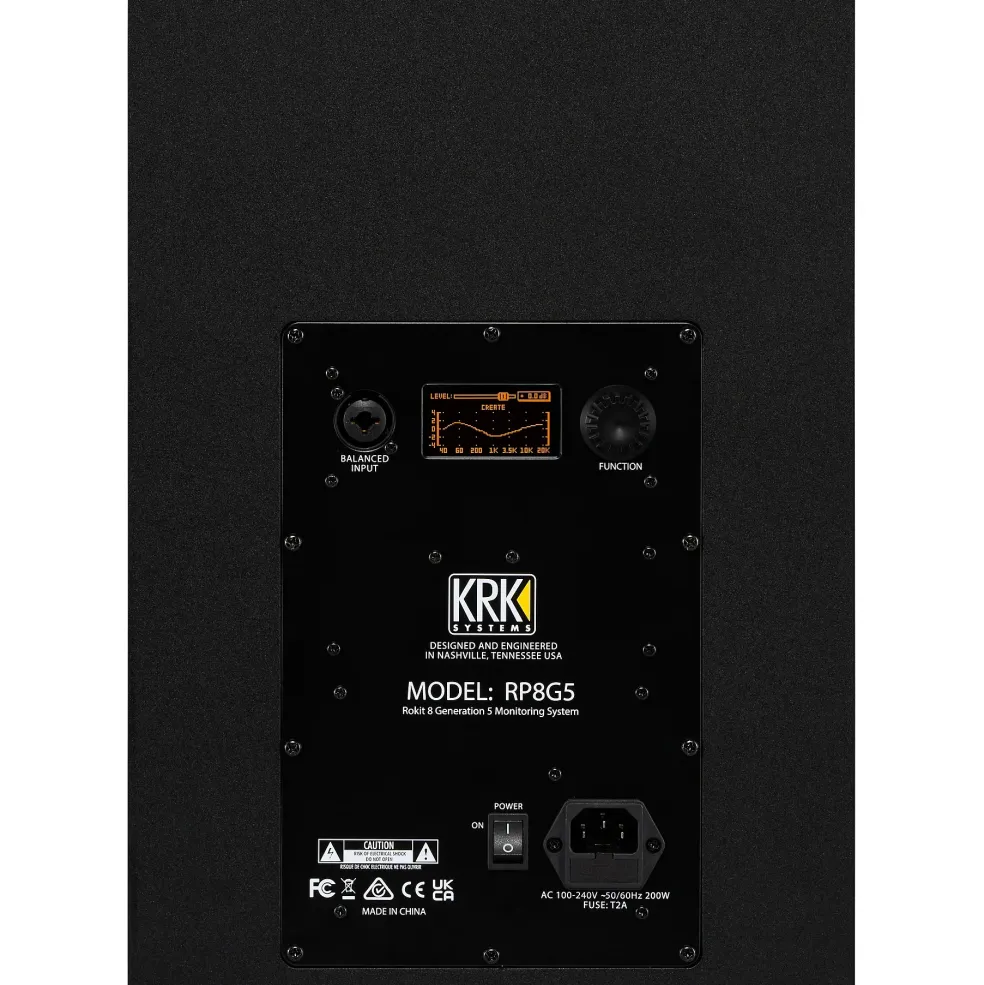 Focusrite 4i4 Gen4 with KRK ROKIT G5 Studio Monitor Pair & S10 Subwoofer (Stands & Cables Included) ROKIT 8