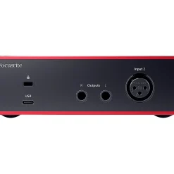Focusrite Scarlett Solo Gen 4 With Audio-Technica Microphone & Sterling Studio Headphone Package (Stand & Cable Included)