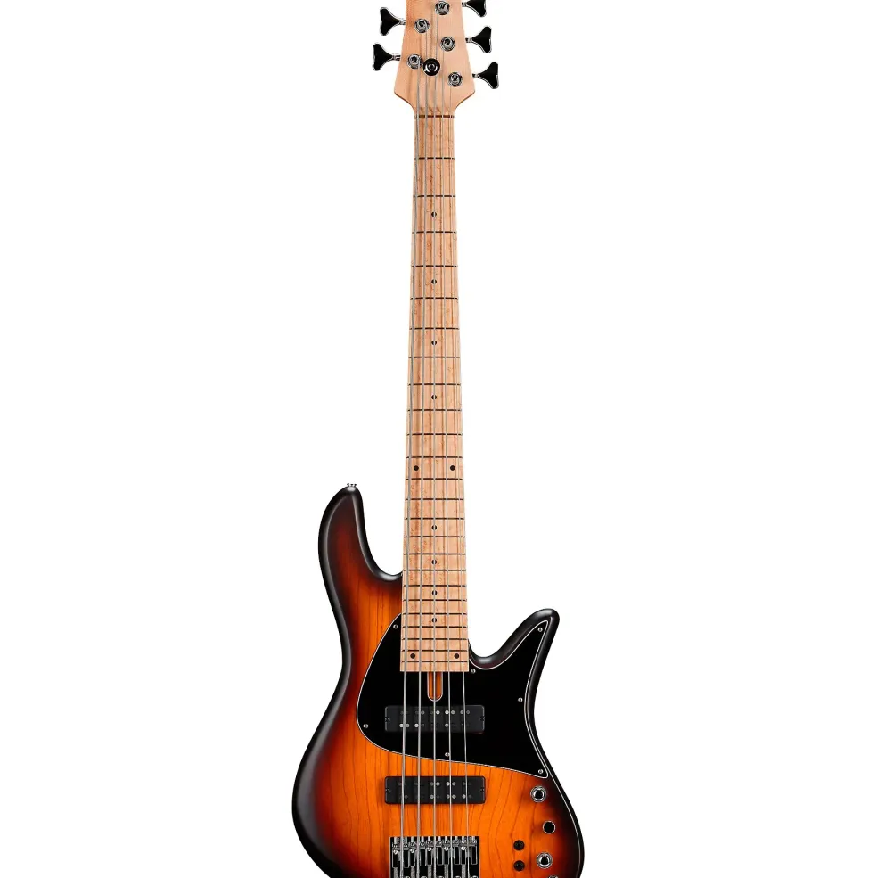 Fodera Emperor 5 Standard Classic Ash Body 5-String Electric Bass Vintage Sunburst