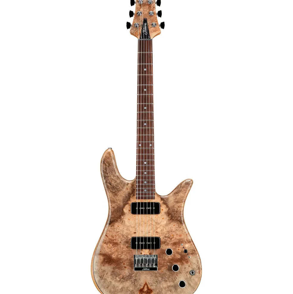 Fodera Monarch P90 2 Electric Guitar Clear Satin Finish