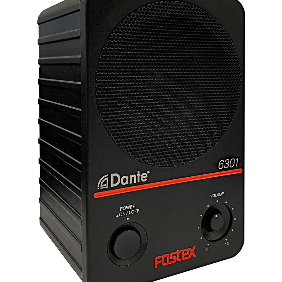 Fostex 6301DT 4" Powered Studio Monitor with DANTE (Each)