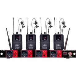 Galaxy Audio Quad UHF Wireless In-Ear Monitor Band System 506-524MHz